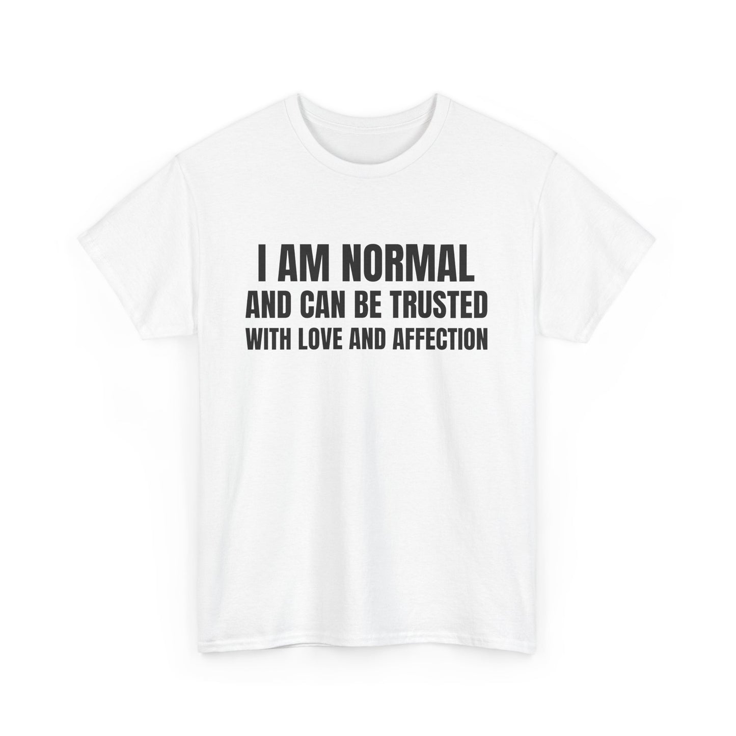 I am normal and can be trusted with love and affection Tee