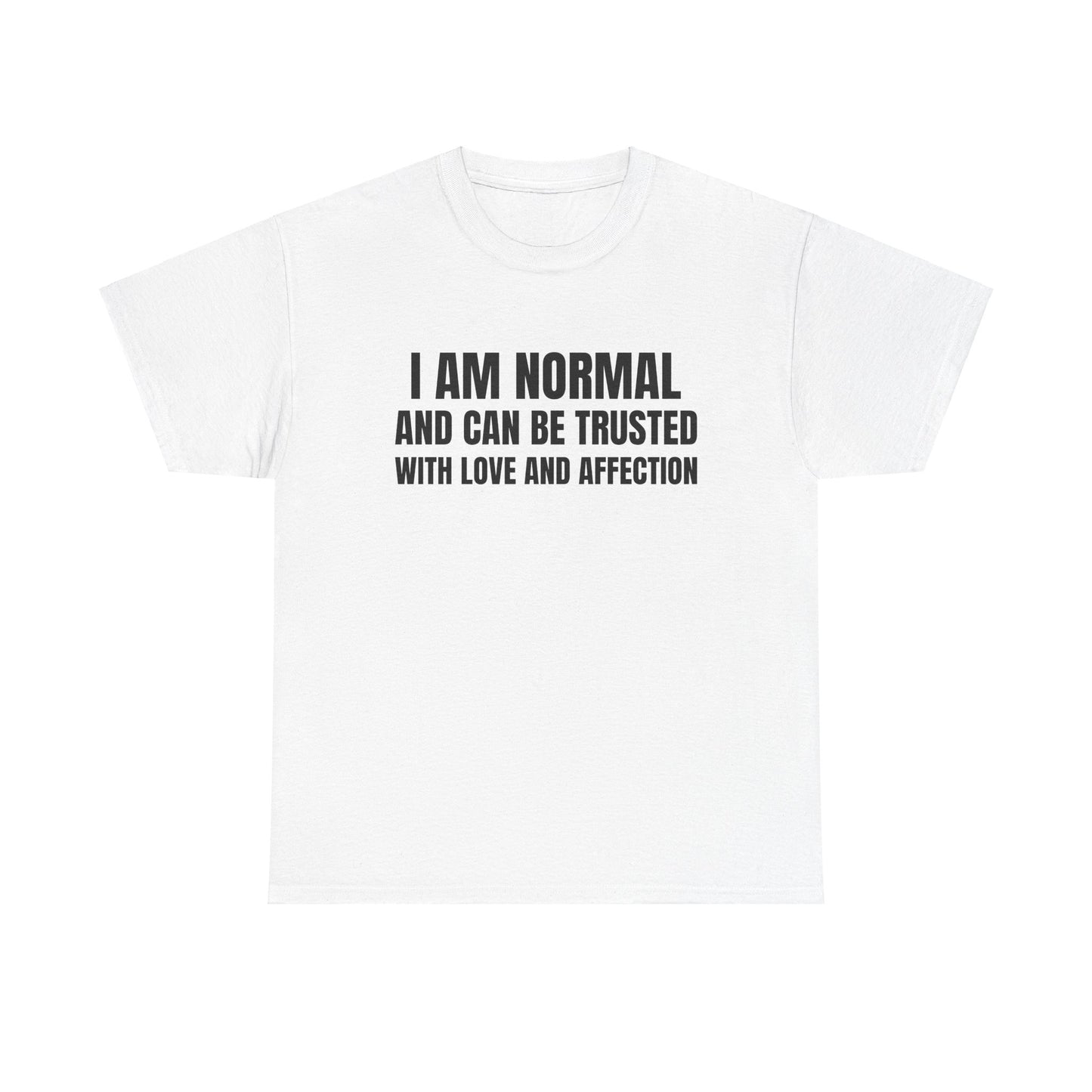 I am normal and can be trusted with love and affection Tee